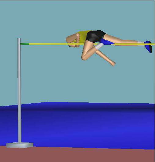 Dive Straddle high jump technique